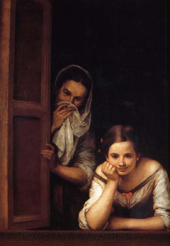 Bartolome Esteban Murillo Window of two women